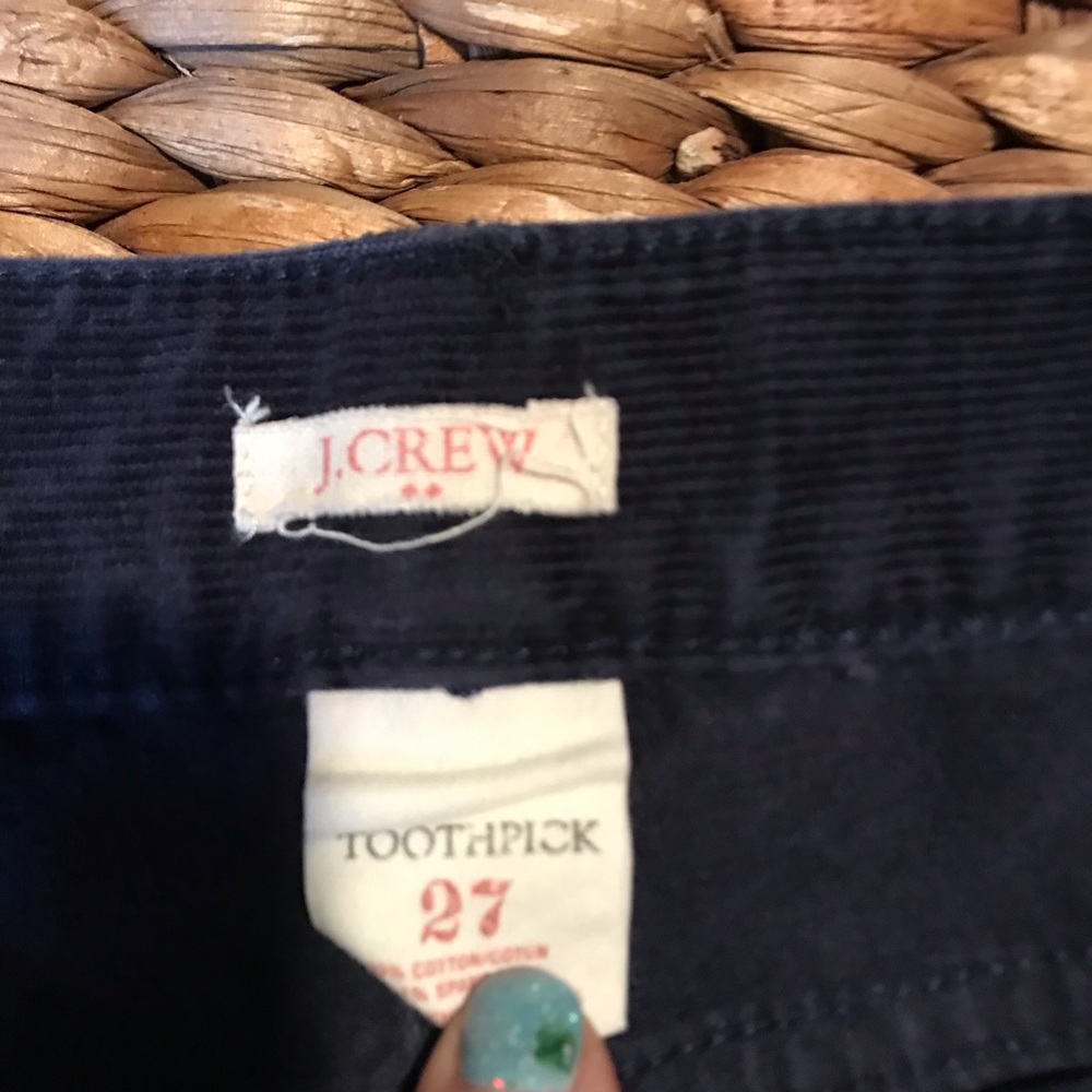 Navy blue corduroy